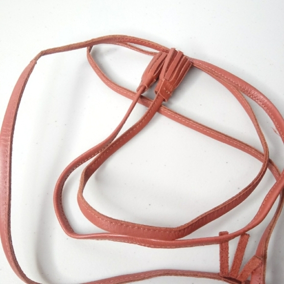 Zara Trafaluc Women's Leather Stud Detail Gladiator Fringe Strappy Flat Sandals - Picture 8 of 11